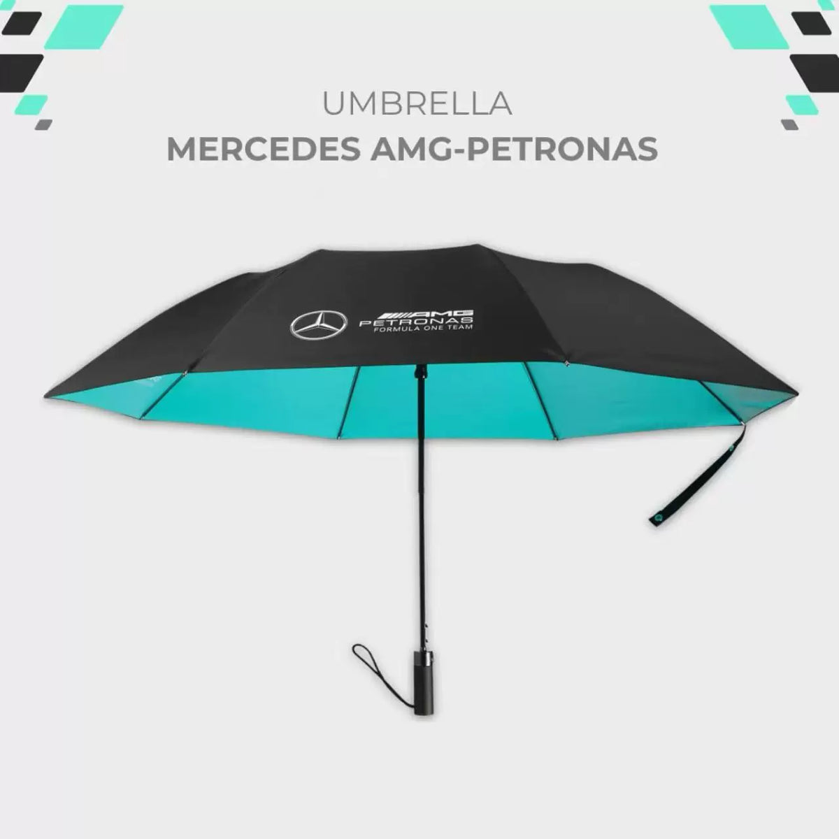 Mercedes-Benz original factory umbrella 8-rib automatic folding black coating sun protection umbrella, Mercedes-Benz 4S dealership car logo