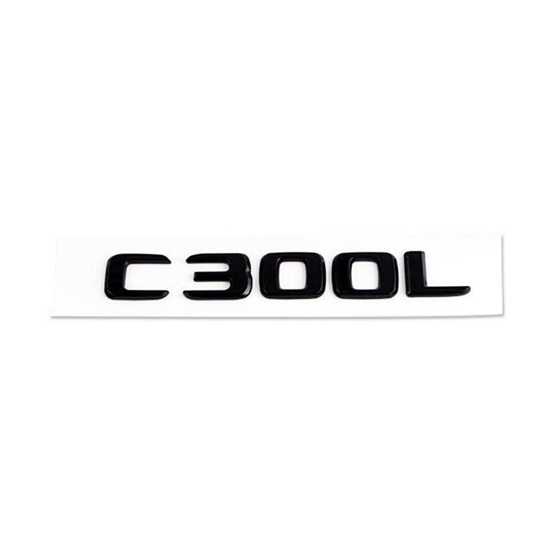 Mercedes-Benz C-Class Rear Trunk Model Letters – Chrome or Gloss Black