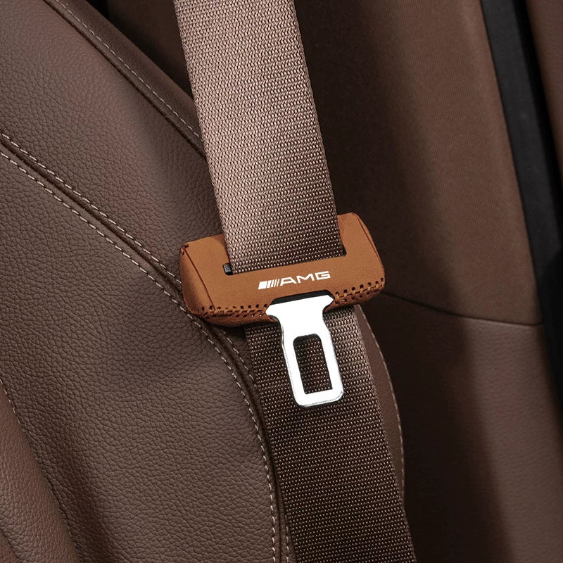 Mercedes-Benz Suede Seat Belt Buckle Cover – Front or Rear Set