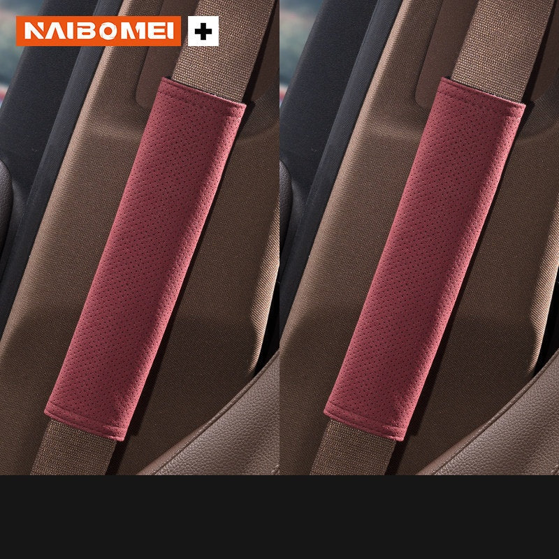 BMW M Seat Belt Shoulder Pad Cover - Suede Strap Protector