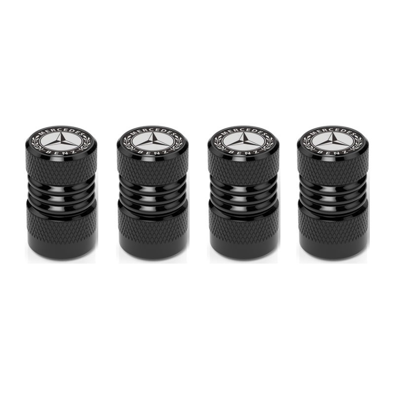 Mercedes-Benz / AMG Aluminum Tire Valve Stem Caps – Silver, Black or Red