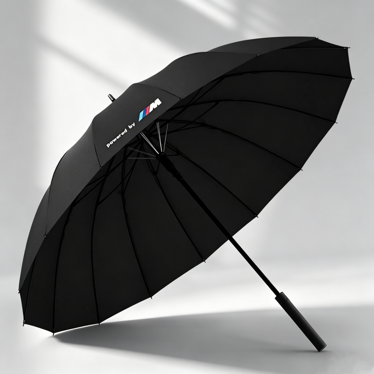 Wind-Resistant Umbrella for BMW M Fans, Automatic Folding or Long, Black
