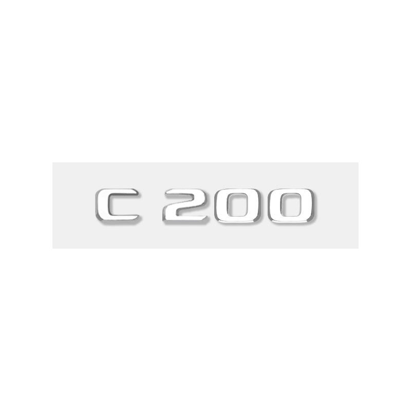 Mercedes-Benz C-Class Rear Trunk Model Letters – Chrome or Gloss Black