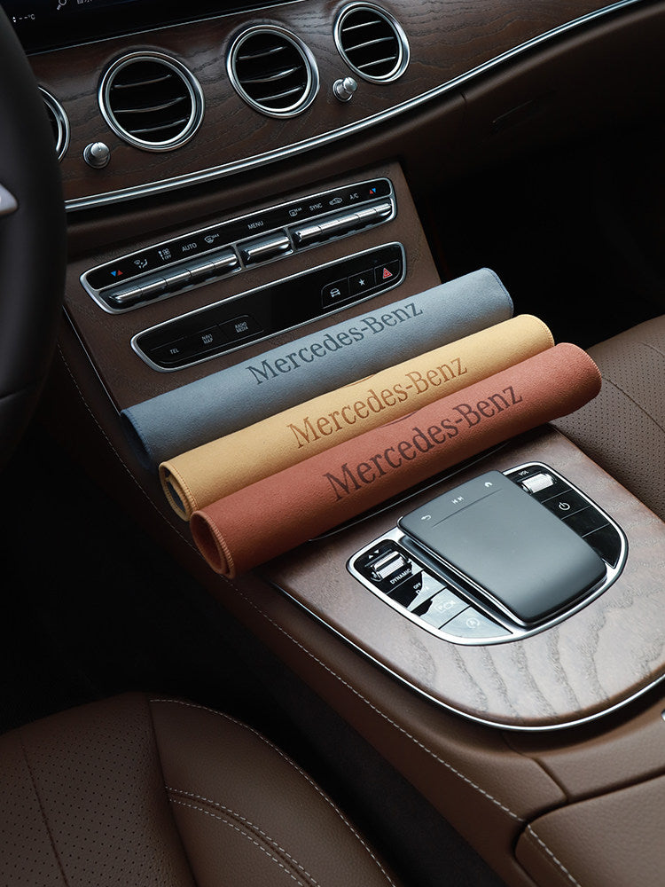Mercedes-Benz Suede Microfiber Car Cleaning Towel & Interior Dust Brush