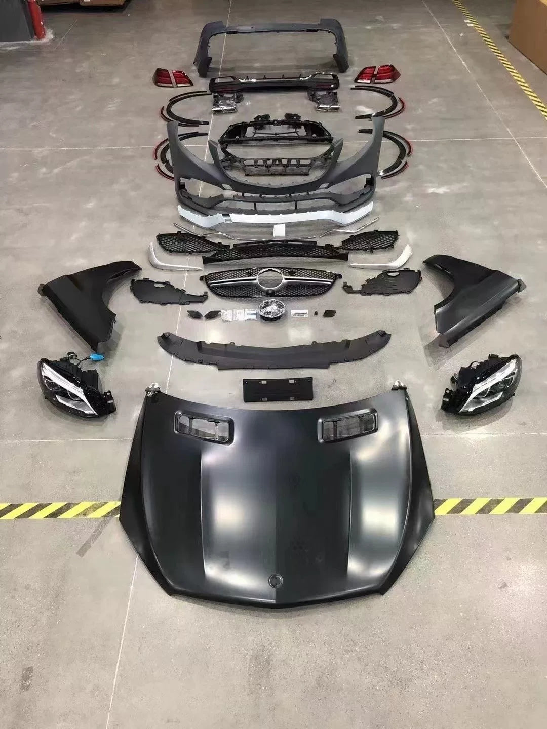 Compatible with Mercedes-Benz ML W166 (2011-2015) Upgrade to AMG GLE63 W167 Style Body Kit