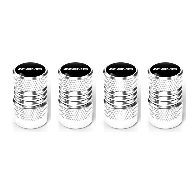 Mercedes-Benz / AMG Aluminum Tire Valve Stem Caps – Silver, Black or Red
