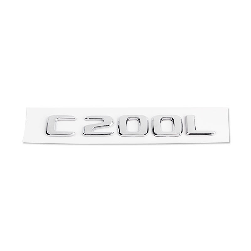 Mercedes-Benz C-Class Rear Trunk Model Letters – Chrome or Gloss Black