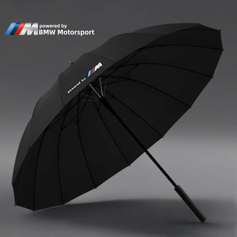 BMW Luxury Automatic Umbrella  12-Rib Windproof Long Handle Folding Umbrella