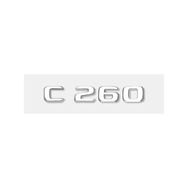 Mercedes-Benz C-Class Rear Trunk Model Letters – Chrome or Gloss Black