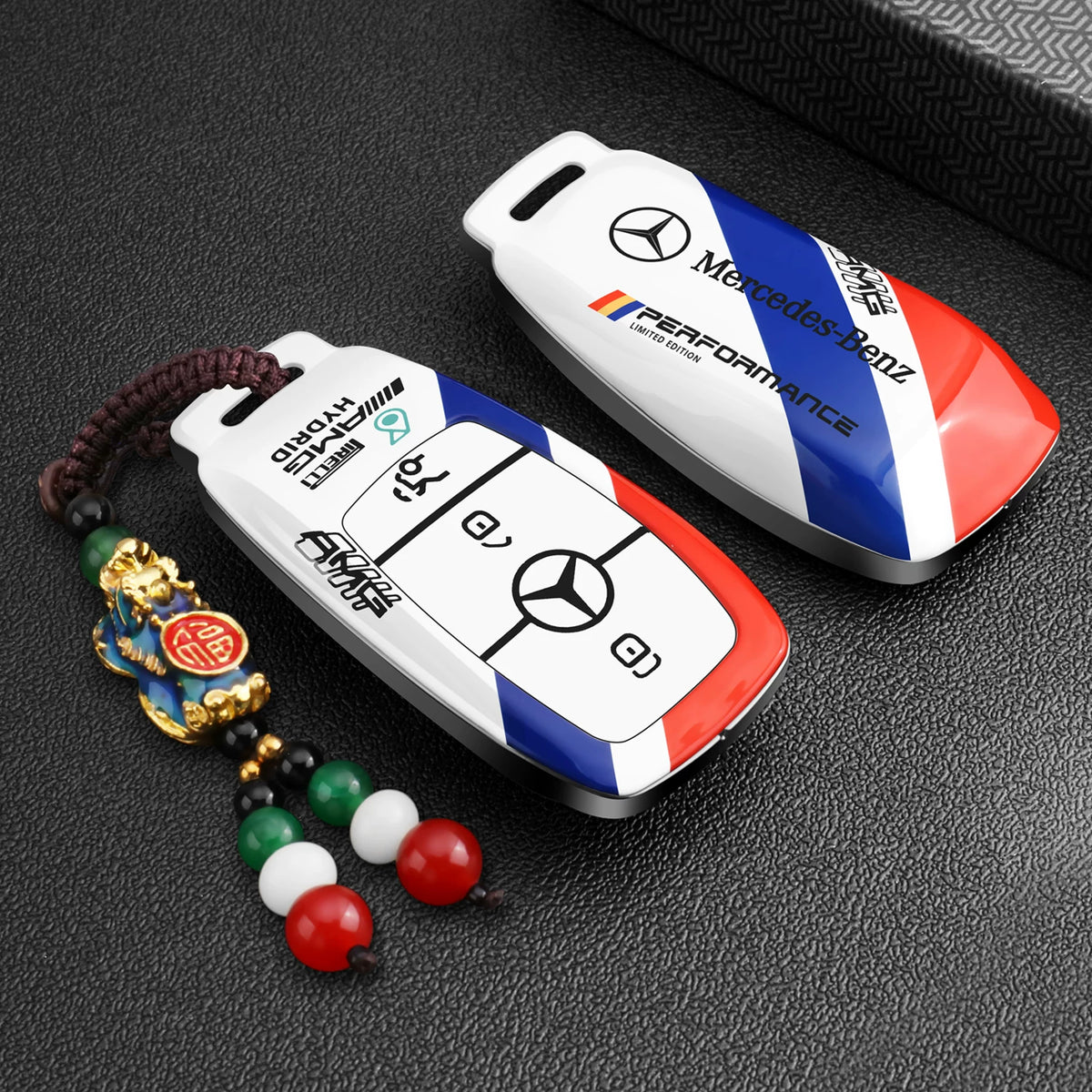 Mercedes-AMG Performance Tricolor Key Case – Rectangular Smart Key
