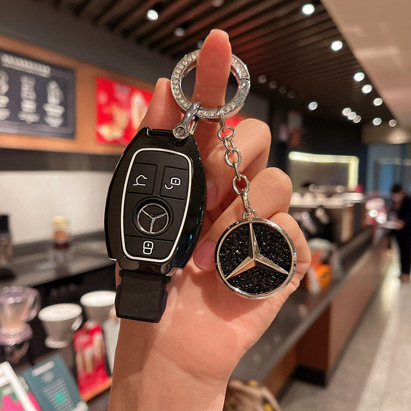 Mercedes-Benz Crystal Emblem Key Case – Classic Smart Key