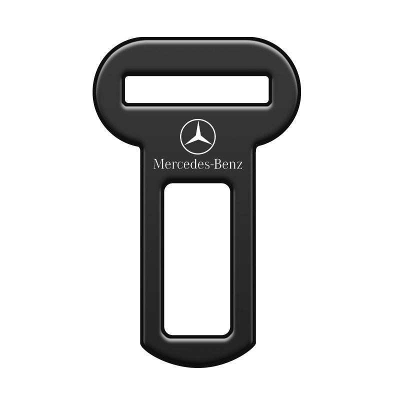 Mercedes-Benz Seat Belt Buckle Insert Clip – Black Alloy, Mercedes-Benz Logo