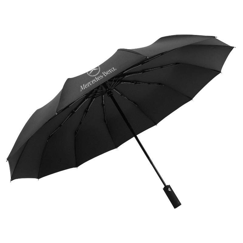 Mercedes-Benz Luxury Automatic Umbrella  12-Rib Windproof Large Folding Umbrella