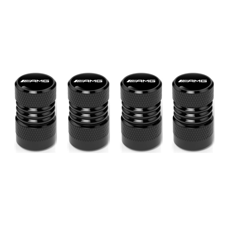 Mercedes-Benz / AMG Aluminum Tire Valve Stem Caps – Silver, Black or Red