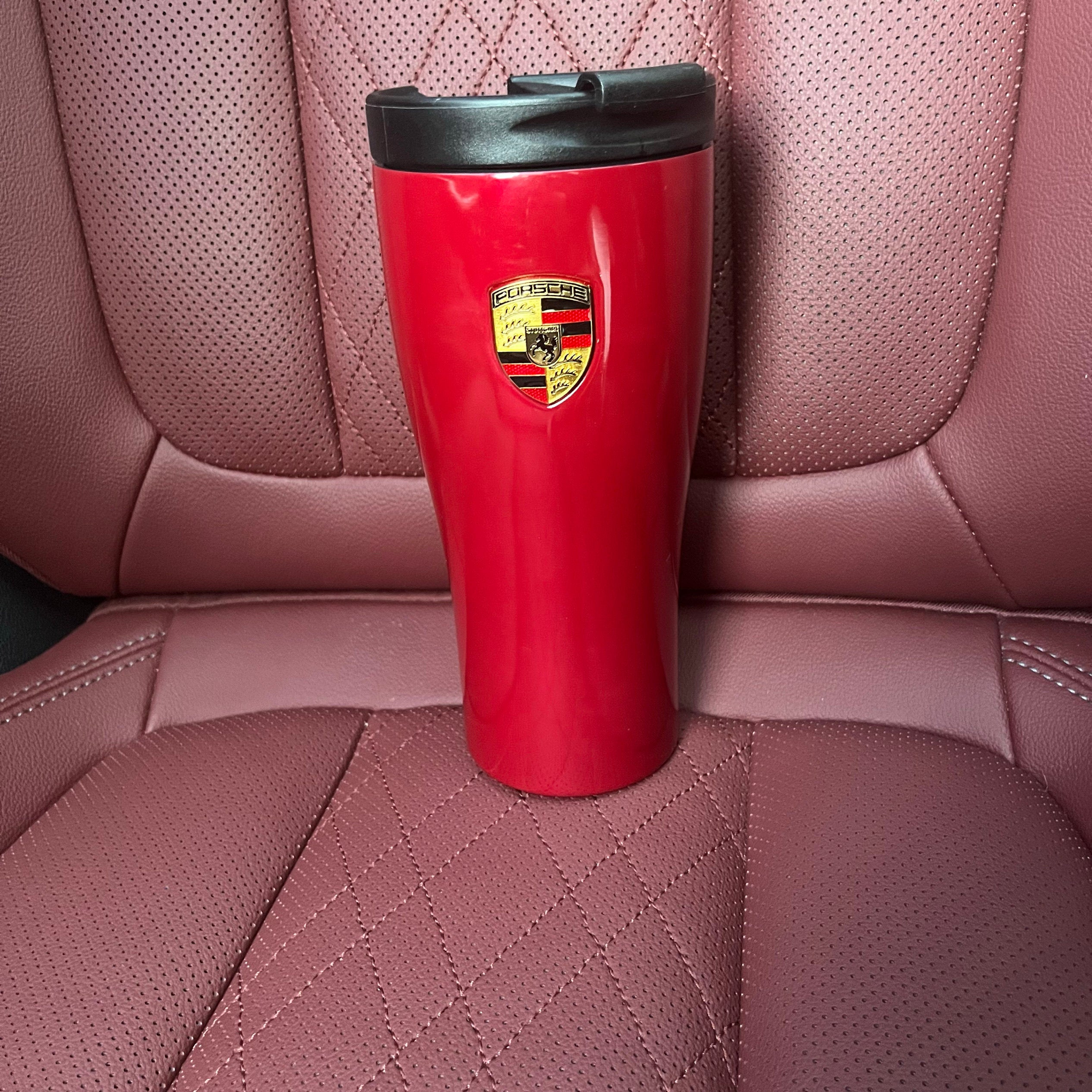 Porsche Stainless Steel Thermos Cup  Insulated Hot & Cold Water Bottle (Pink Pig / Glacier Blue / Metallic Grey)