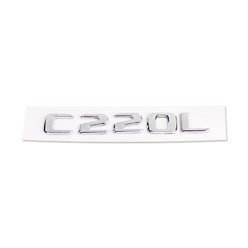 Mercedes-Benz C-Class Rear Trunk Model Letters – Chrome or Gloss Black