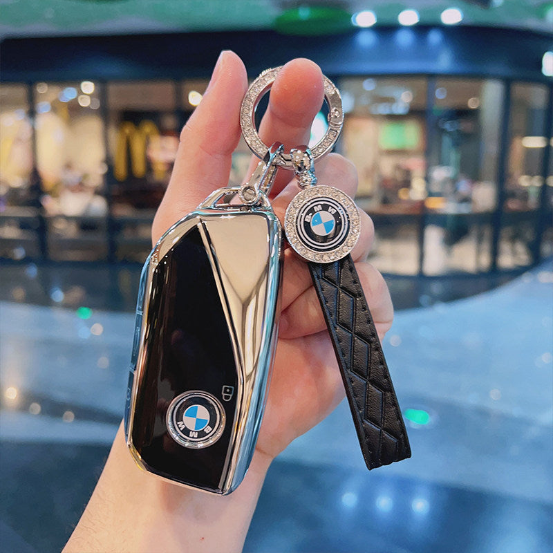 BMW 7 Series / X7 / i7 / XM Key Fob Case – New-Generation Key, Rhinestone Keychain Options