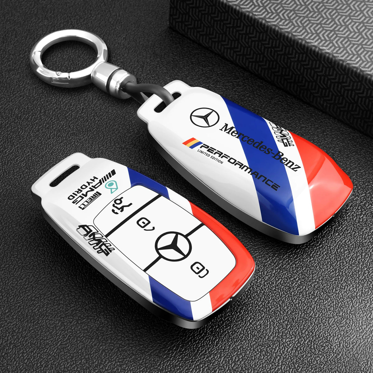 Mercedes-AMG Performance Tricolor Key Case – Rectangular Smart Key