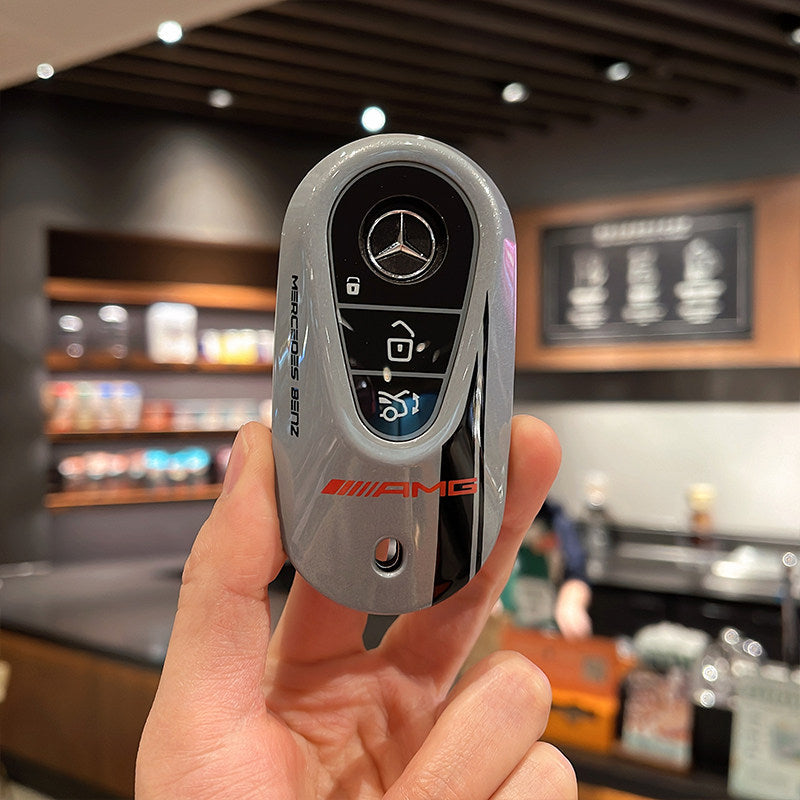 Mercedes-Benz AMG Edition 55 Track Key Case with Tricolor Strap – New Oval Smart Key