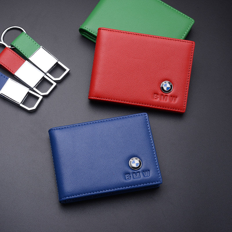 Handmade Leather Driver's License & Card Holder for BMW Owners