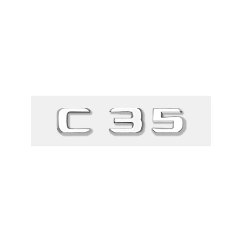 Mercedes-Benz C-Class Rear Trunk Model Letters – Chrome or Gloss Black