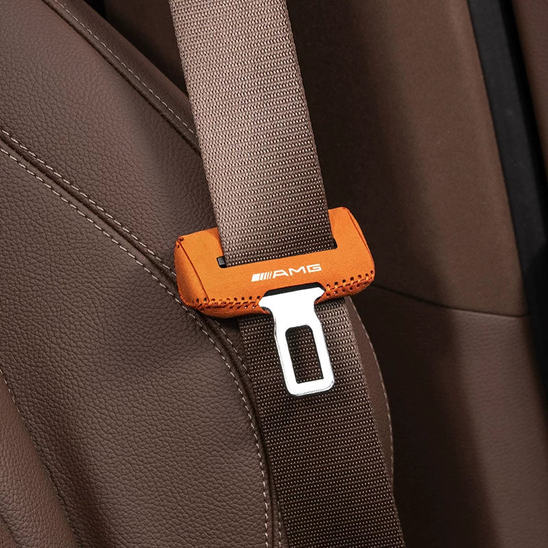 Mercedes-Benz Suede Seat Belt Buckle Cover – Front or Rear Set