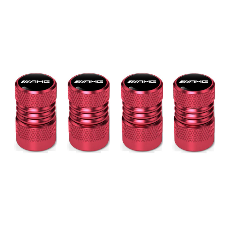 Mercedes-Benz / AMG Aluminum Tire Valve Stem Caps – Silver, Black or Red