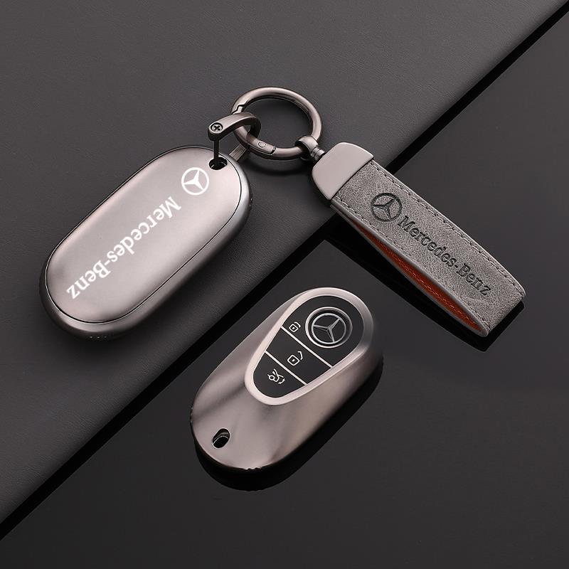 Mercedes-Benz Gradient Alloy Key Case with Logo Strap – New Oval Smart Key