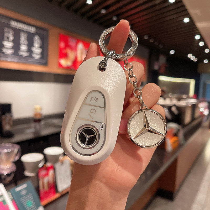 Mercedes-Benz Crystal Emblem Key Case – New Oval Smart Key