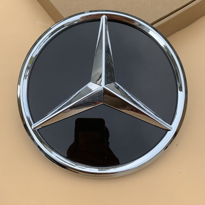 Mercedes-Benz Front Grille Star Emblem – 3D or Flat Mirror, Silver or Black