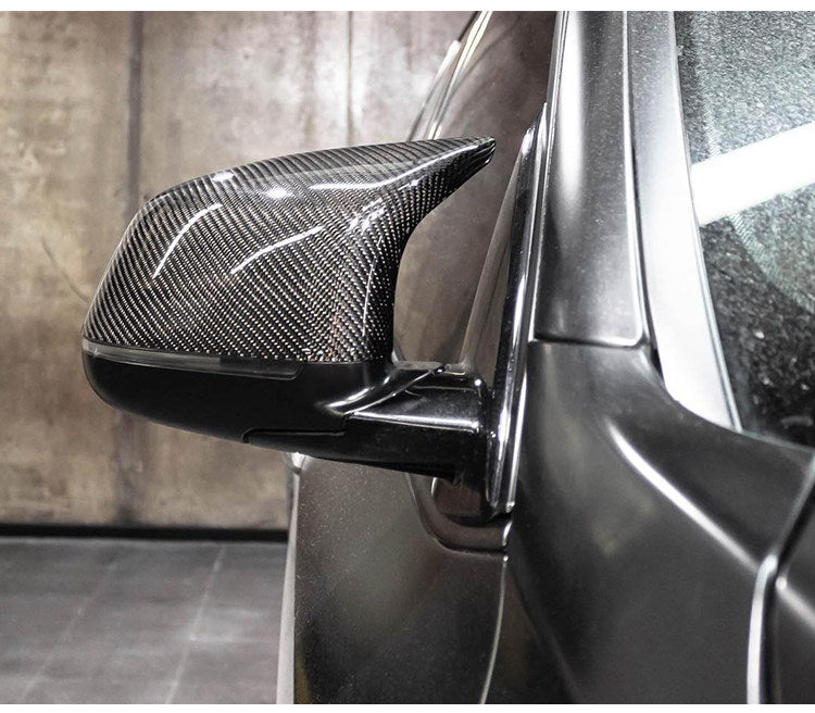 Carbon Fiber Mirror Caps (Thunder Style) for BMW X3 / X4 / X5 / X6 / X7  Horn Mirror Housing Upgrade