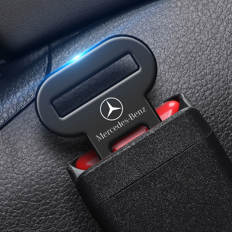 Mercedes-Benz Seat Belt Buckle Insert Clip – Black Alloy, Mercedes-Benz Logo
