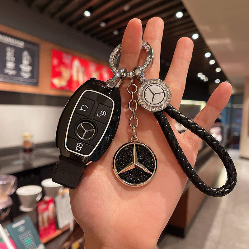 Mercedes-Benz Crystal Emblem Key Case – Classic Smart Key