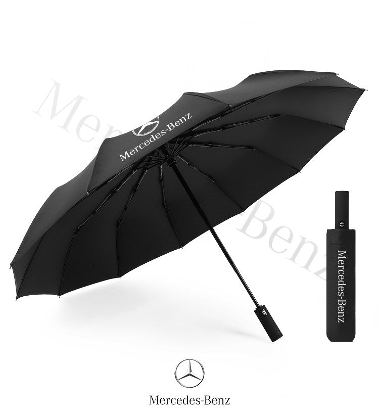 Mercedes-Benz Luxury Automatic Umbrella  12-Rib Windproof Large Folding Umbrella