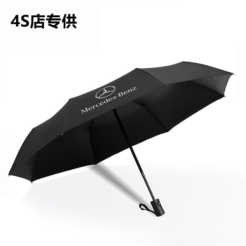 Mercedes-Benz Luxury Automatic Umbrella  12-Rib Windproof Large Folding Umbrella
