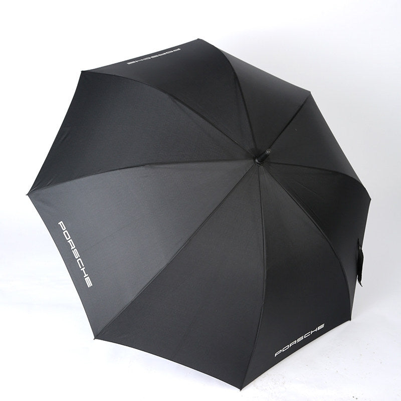 Porsche Luxury Automatic Umbrella  12-Rib Windproof Black Folding Umbrella