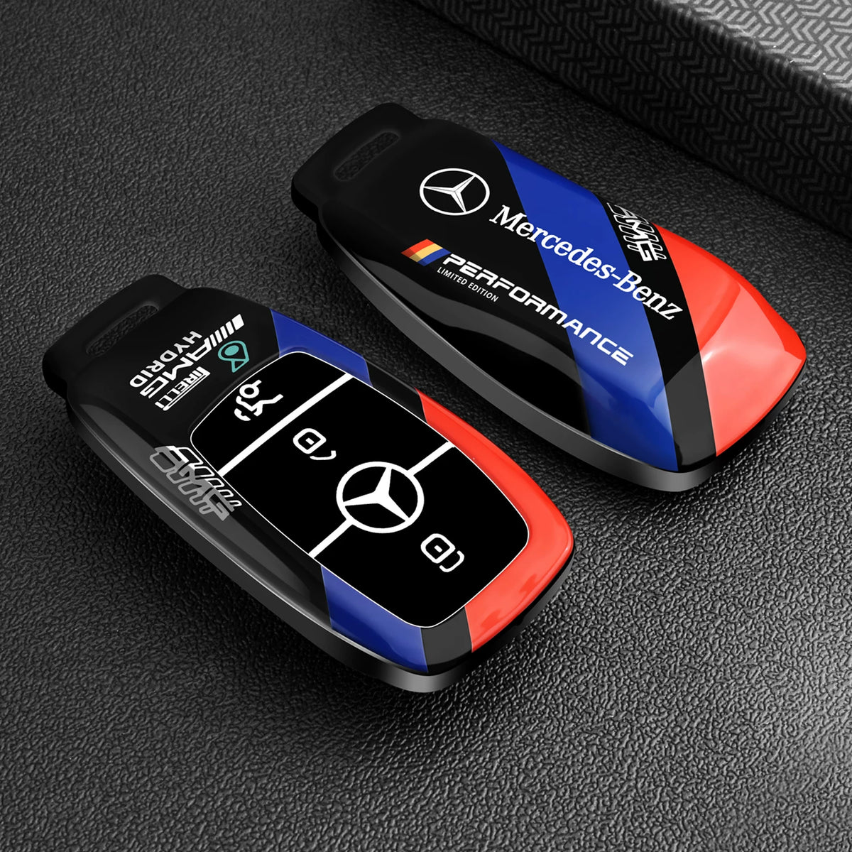 Mercedes-AMG Performance Tricolor Key Case – Rectangular Smart Key