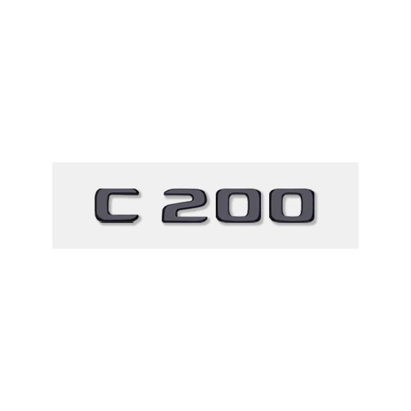 Mercedes-Benz C-Class Rear Trunk Model Letters – Chrome or Gloss Black