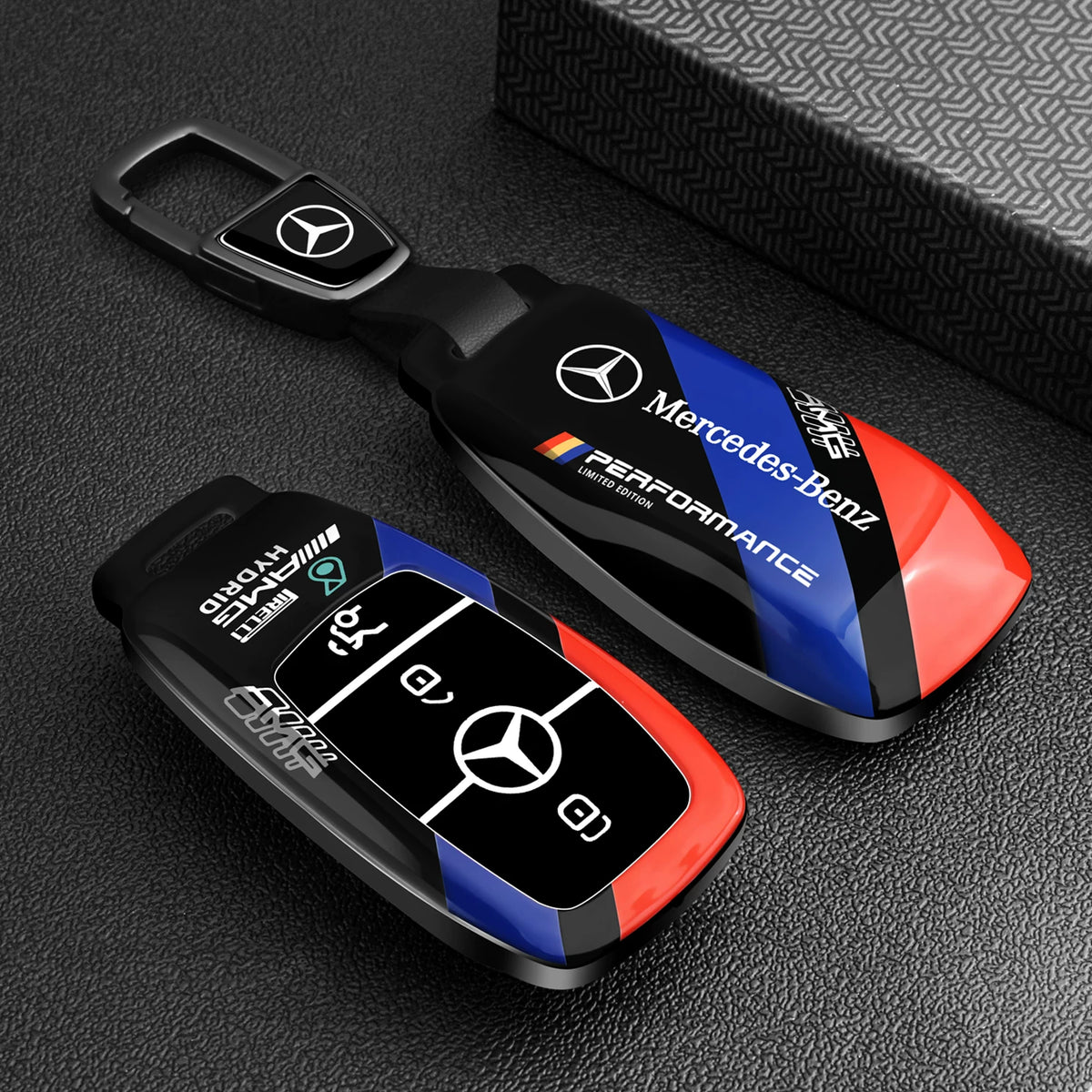 Mercedes-AMG Performance Tricolor Key Case – Rectangular Smart Key