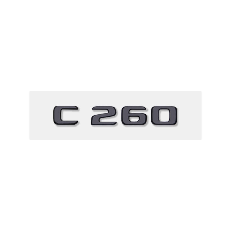 Mercedes-Benz C-Class Rear Trunk Model Letters – Chrome or Gloss Black