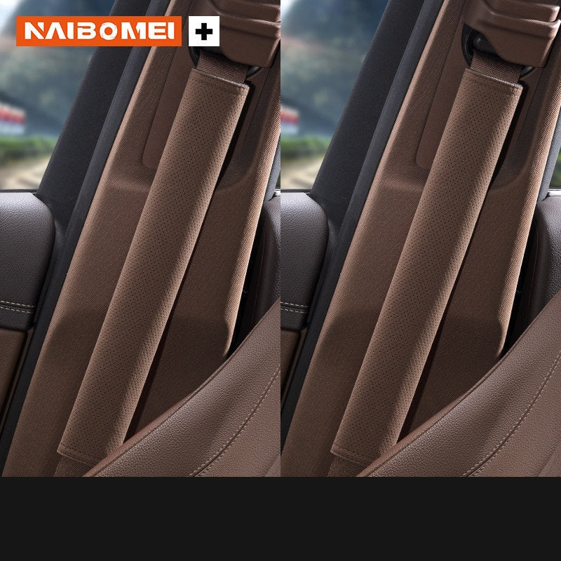 BMW M Seat Belt Shoulder Pad Cover - Suede Strap Protector
