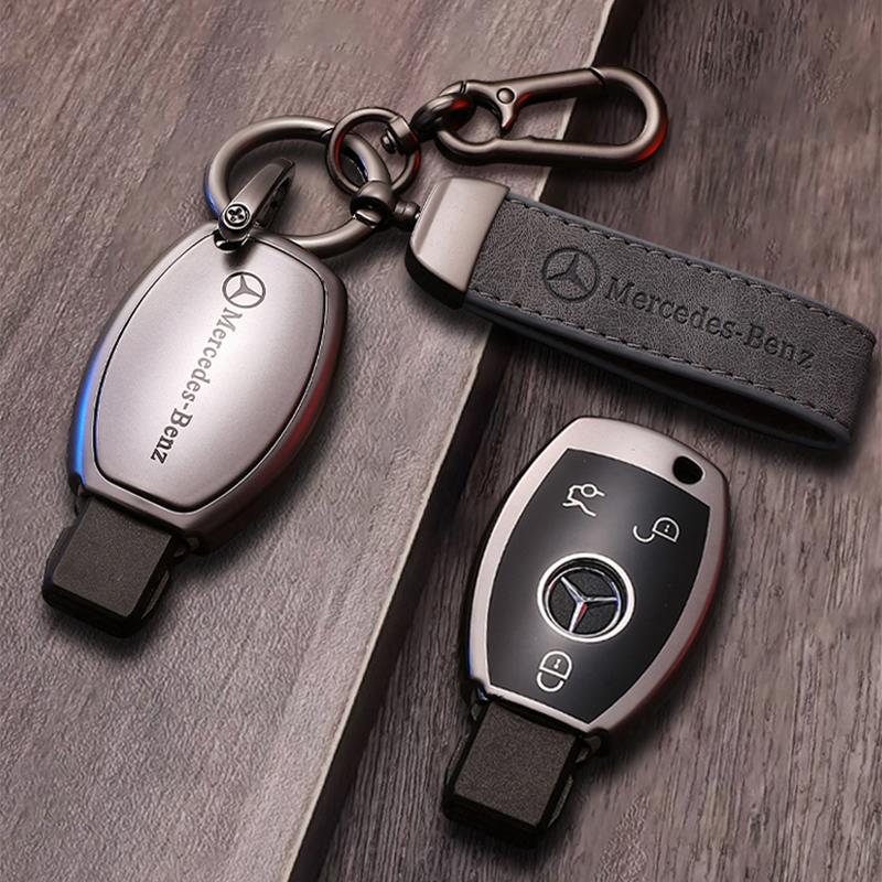 Mercedes-Benz Gradient Alloy Key Case with Logo Strap – Classic Smart Key
