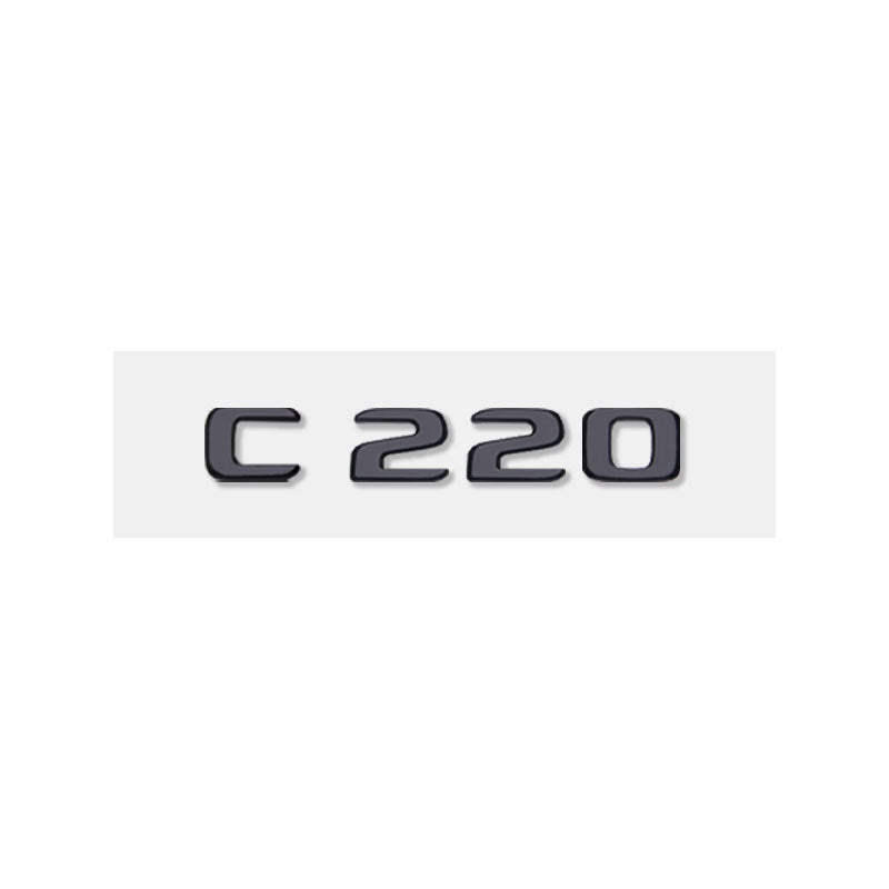 Mercedes-Benz C-Class Rear Trunk Model Letters – Chrome or Gloss Black