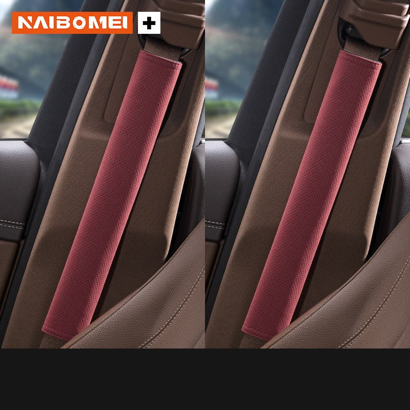 BMW M Seat Belt Shoulder Pad Cover - Suede Strap Protector