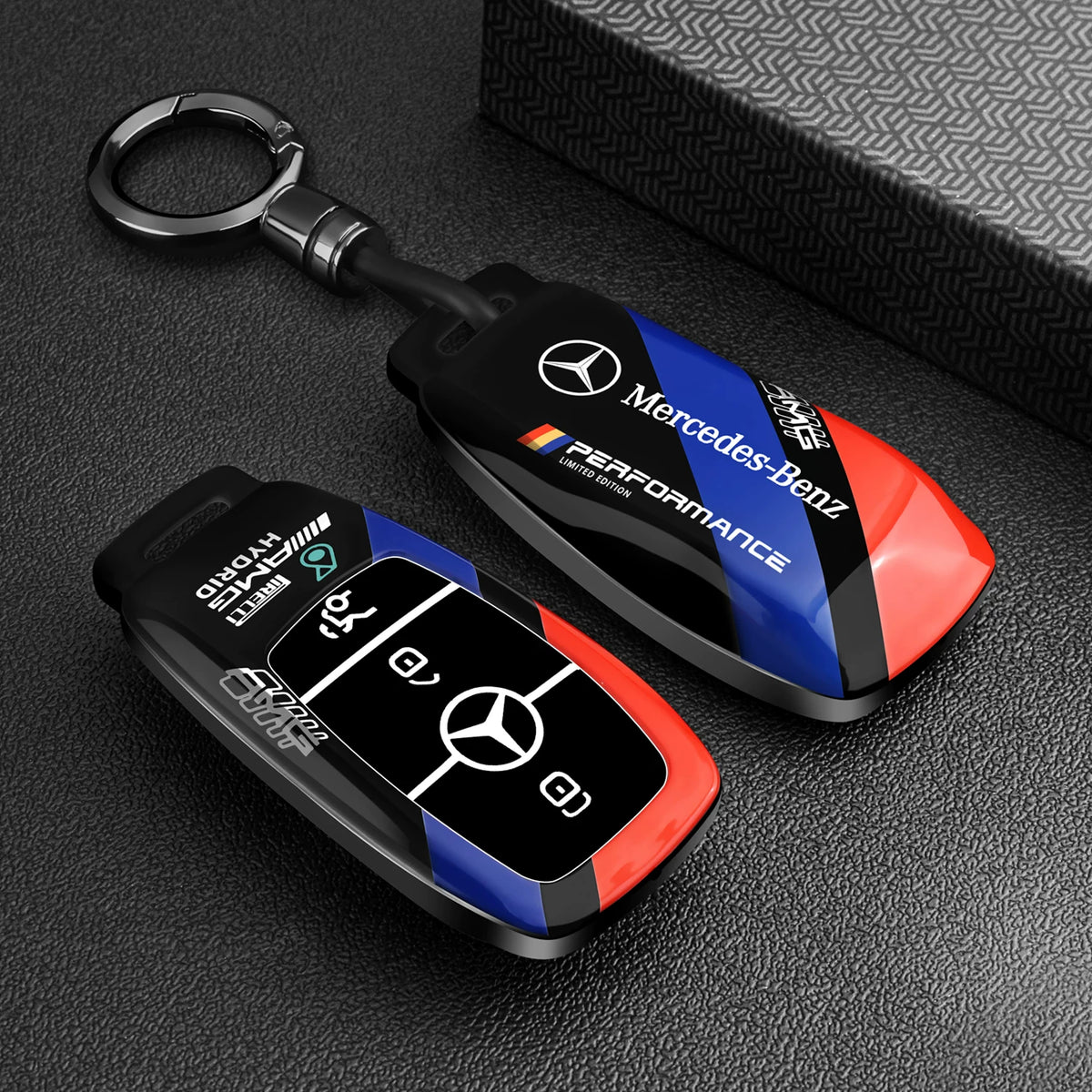 Mercedes-AMG Performance Tricolor Key Case – Rectangular Smart Key