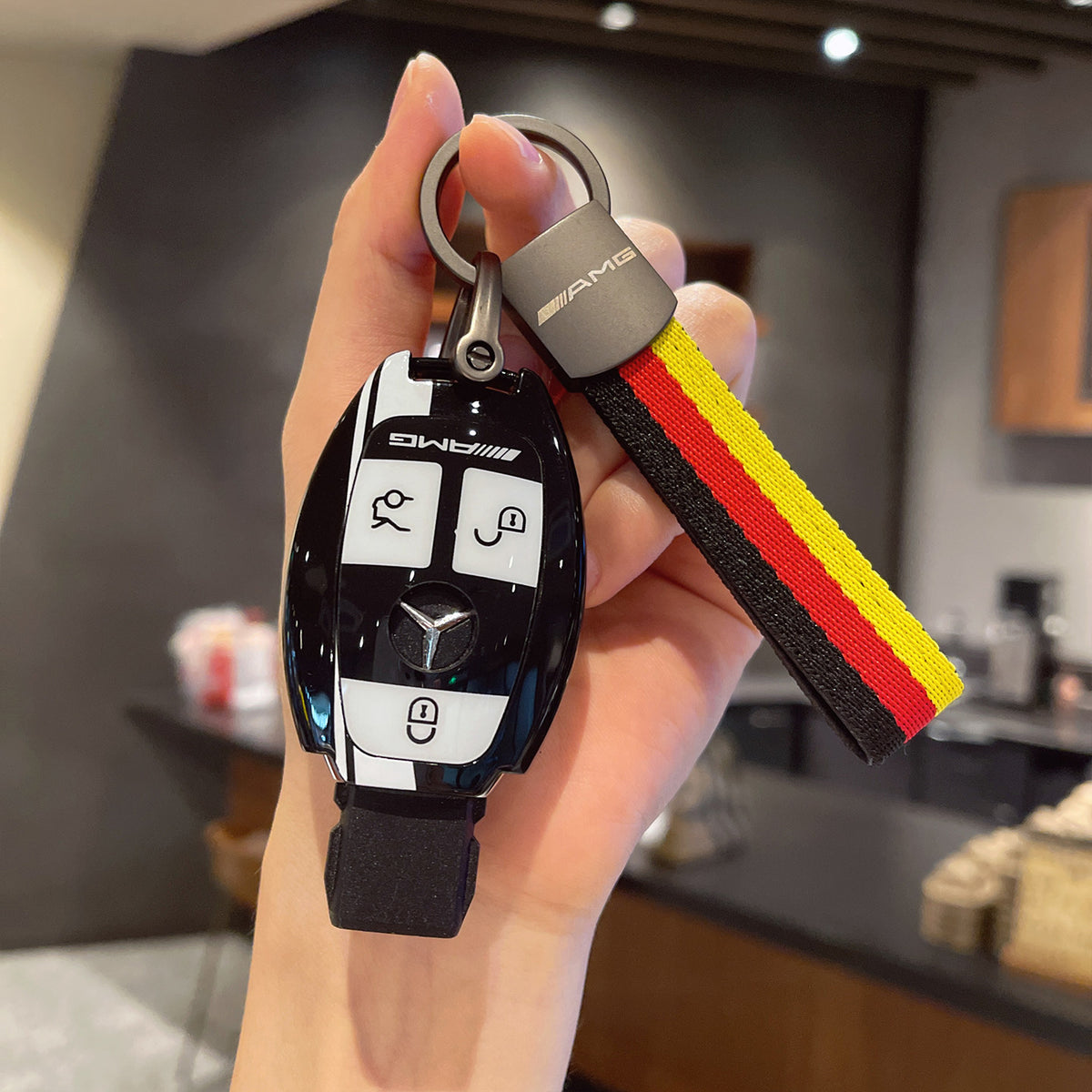 Mercedes-Benz AMG Edition 55 Black Track Key Case – Classic Smart Key