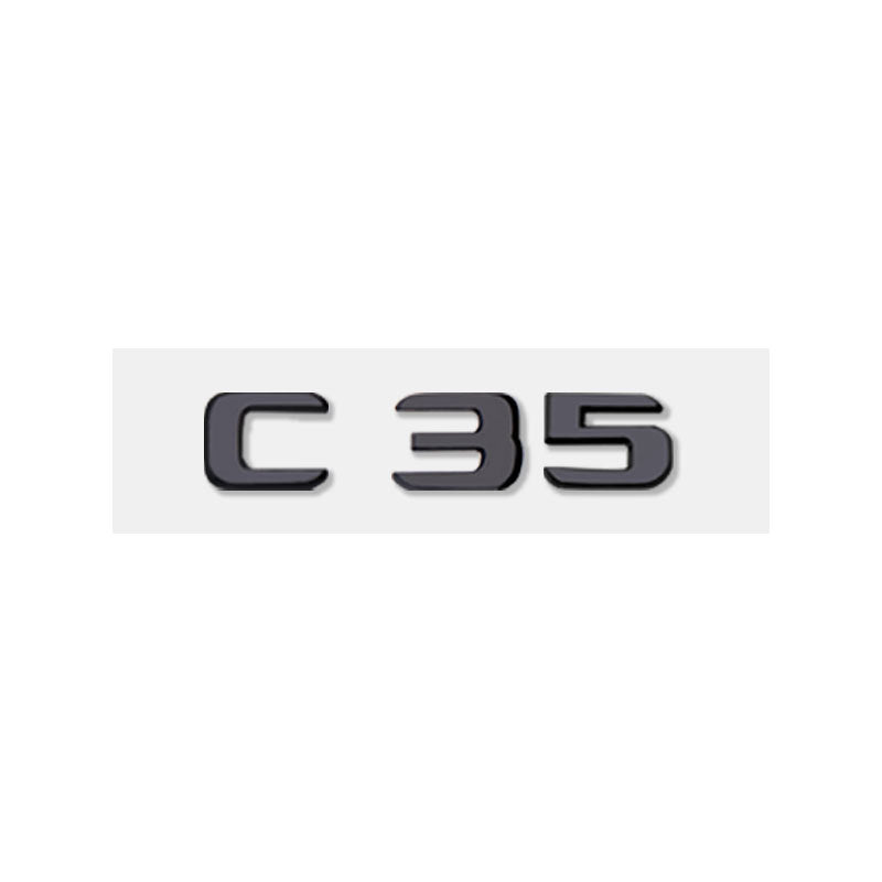 Mercedes-Benz C-Class Rear Trunk Model Letters – Chrome or Gloss Black