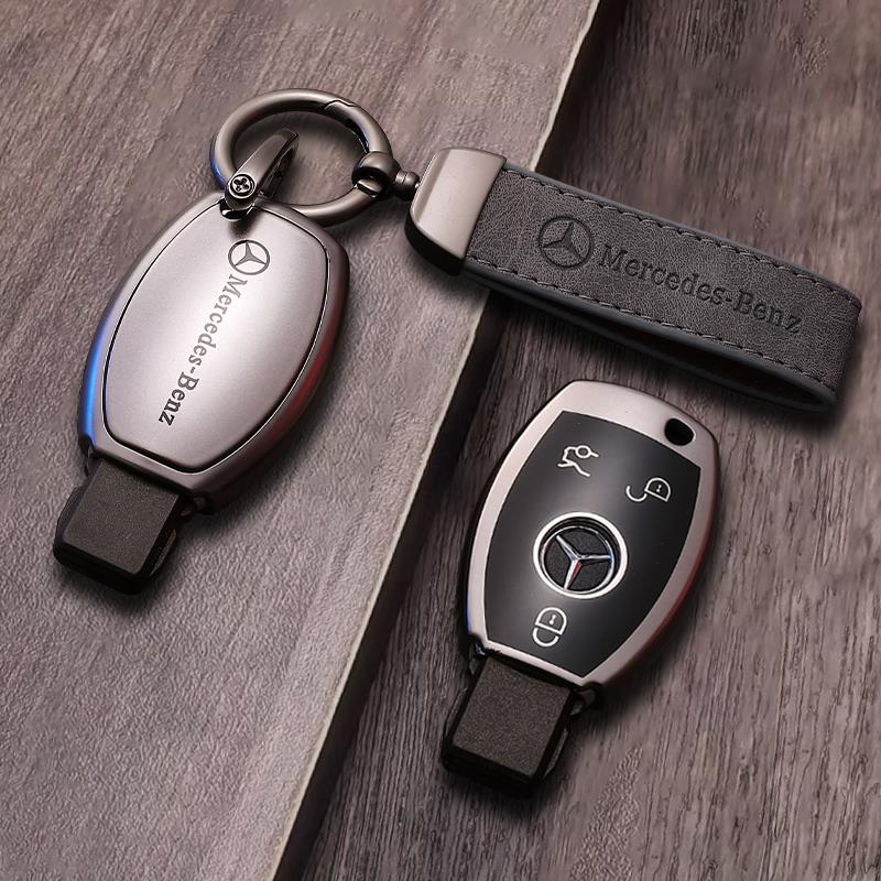 Mercedes-Benz Gradient Alloy Key Case with Logo Strap – Classic Smart Key