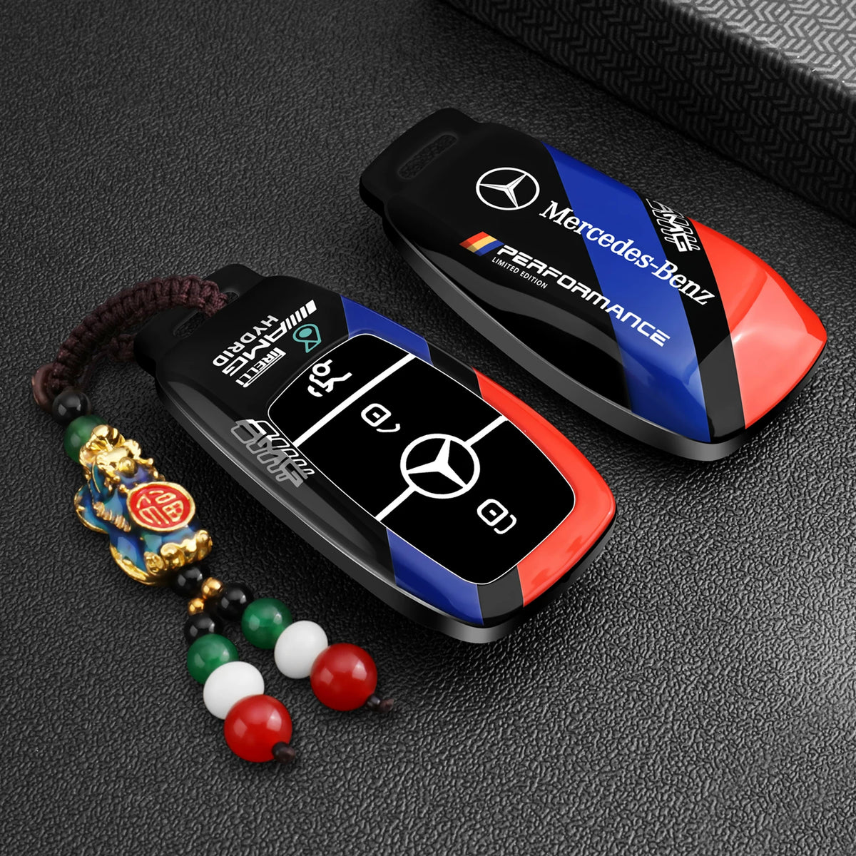 Mercedes-AMG Performance Tricolor Key Case – Rectangular Smart Key