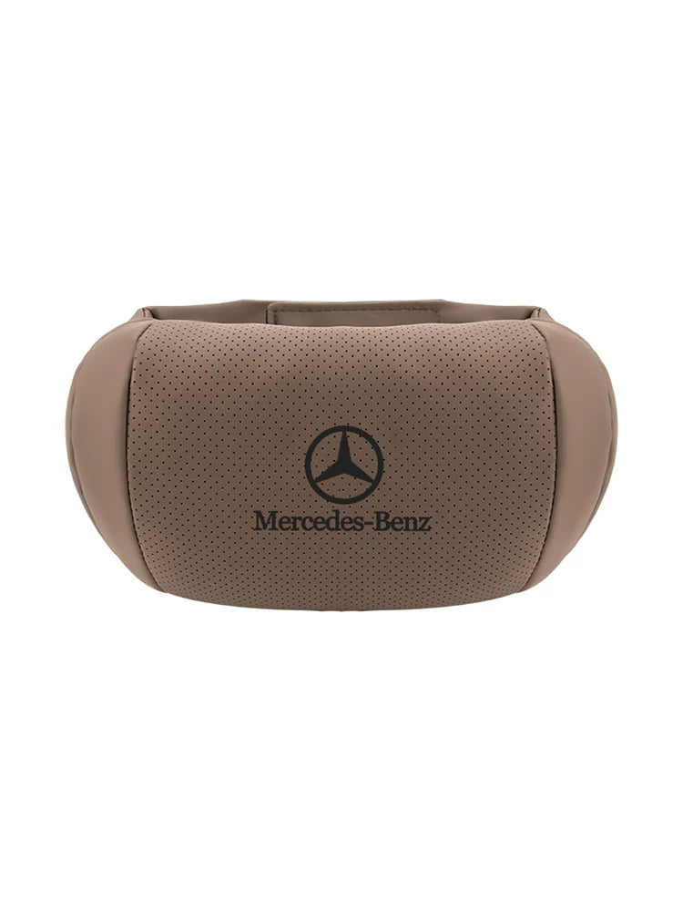 Nappa Leather Neck & Lumbar Pillow for Mercedes-Benz / AMG – Headrest Cushion
